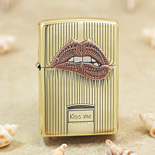 Zippo High Polish Brass Copper Lips - CC65