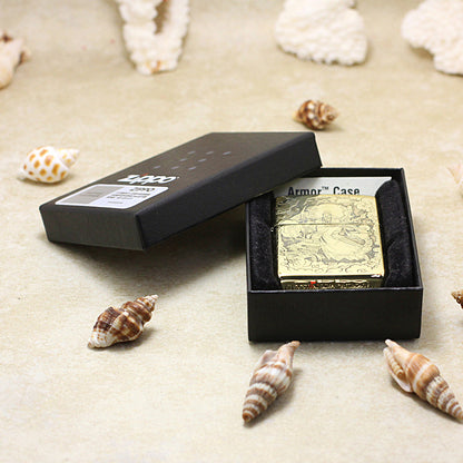 Zippo High Polish Brass Deep Engraved God of War Guan Yu - CC127