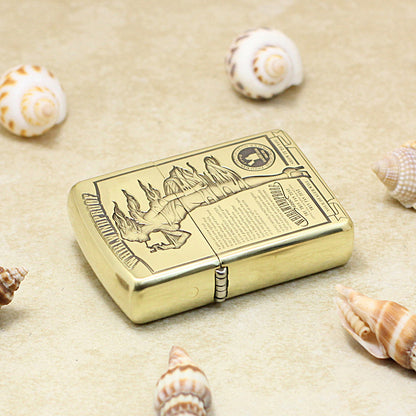 Zippo High Polish Brass Deep Engraved Whirlwindproof Pin-Up Girl - CC149