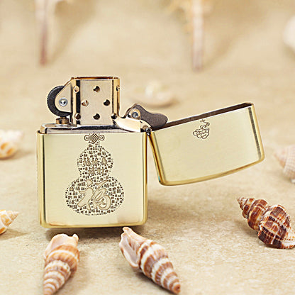 Zippo High Polish Brass Five Blessings Descend - CC90