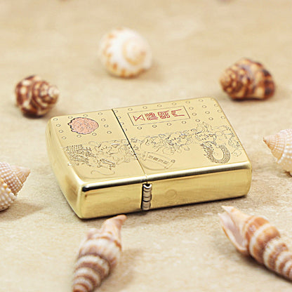 Zippo High Polish Brass Five Blessings Descend - CC90