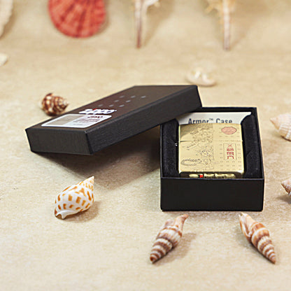 Zippo High Polish Brass Five Blessings Descend - CC90