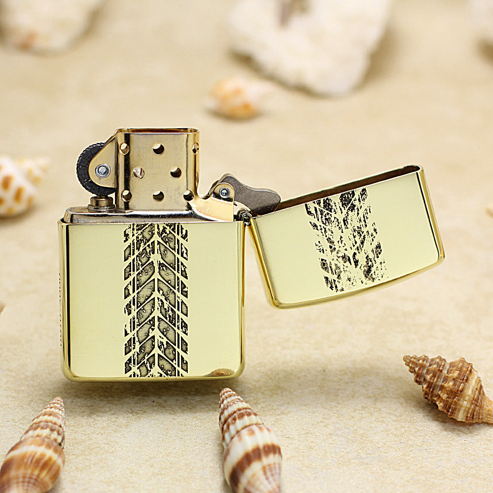 Zippo High Polish Brass 'Off-Road Jeep Adventure' - CC37