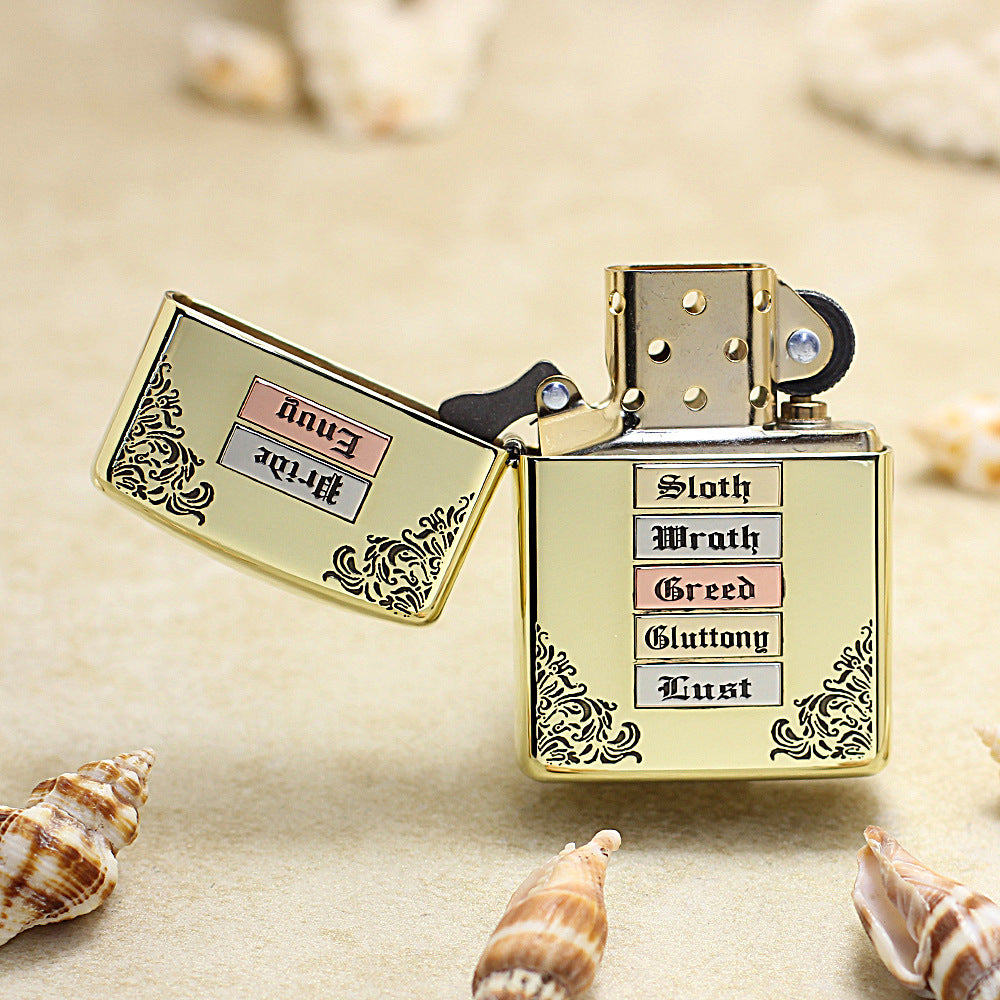 Zippo High Polish Brass Seven Deadly Sins - CC96
