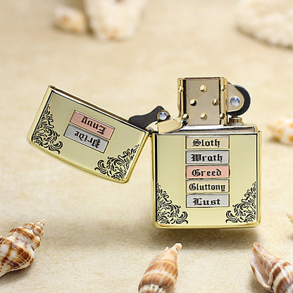 Zippo High Polish Brass Seven Deadly Sins - CC96