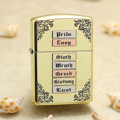 Zippo High Polish Brass Seven Deadly Sins - CC96