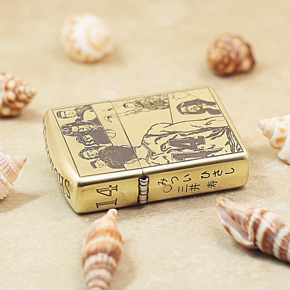 Zippo High Polish Brass 'Slam Dunk Mitsui Hisashi' - CC40
