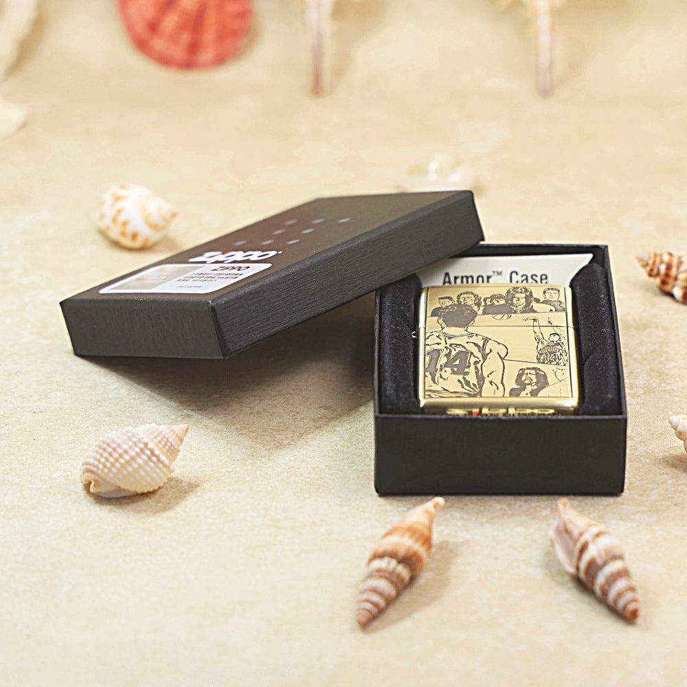 Zippo High Polish Brass 'Slam Dunk Mitsui Hisashi' - CC40