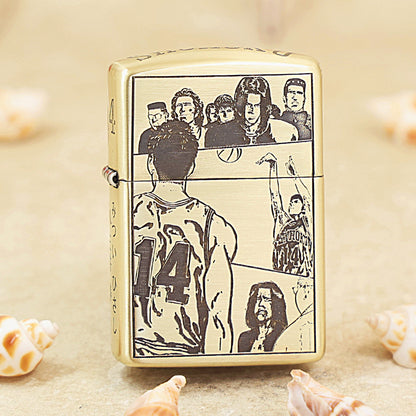 Zippo High Polish Brass 'Slam Dunk Mitsui Hisashi' - CC40