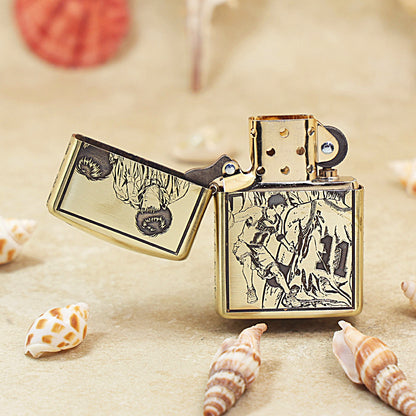 Zippo High Polish Brass Slam Dunk Rukawa Kaede - CC91