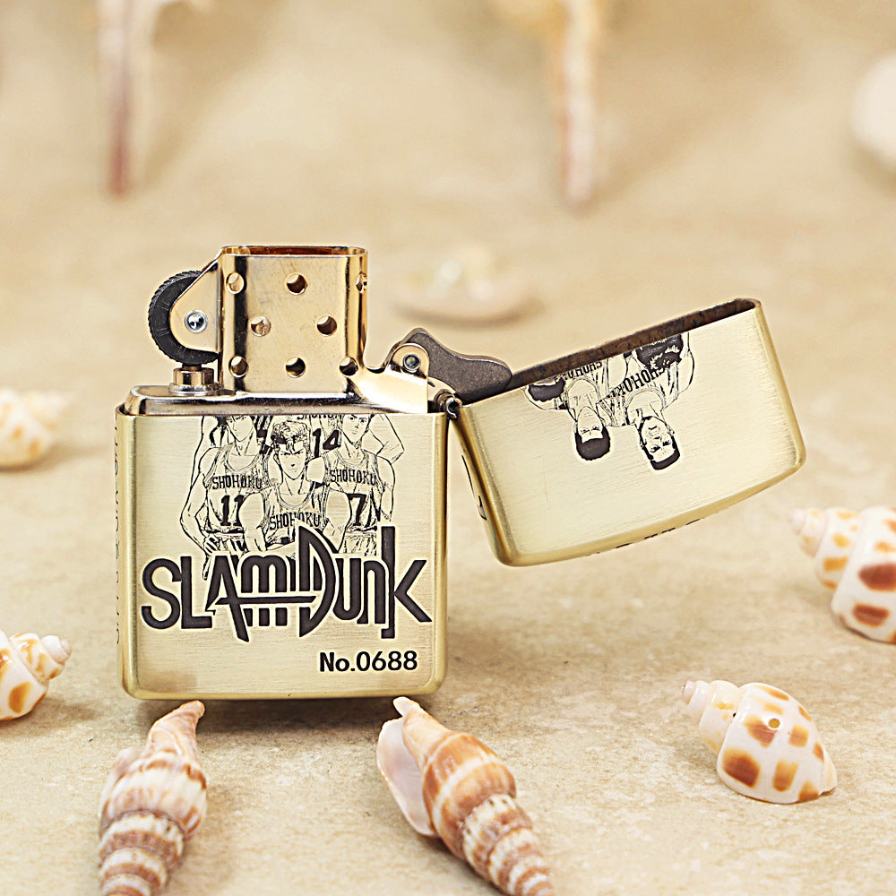 Zippo High Polish Brass Slam Dunk Rukawa Kaede - CC91