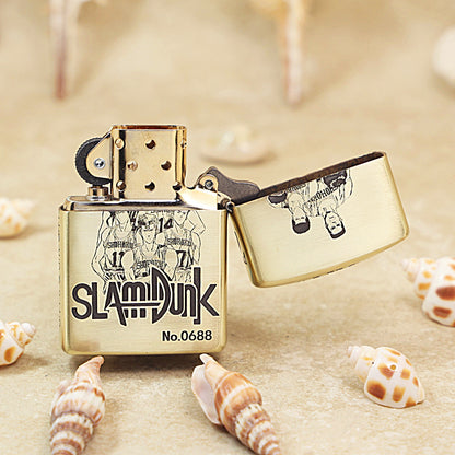Zippo High Polish Brass Slam Dunk Rukawa Kaede - CC91