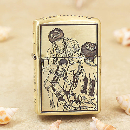 Zippo High Polish Brass Slam Dunk Rukawa Kaede - CC91