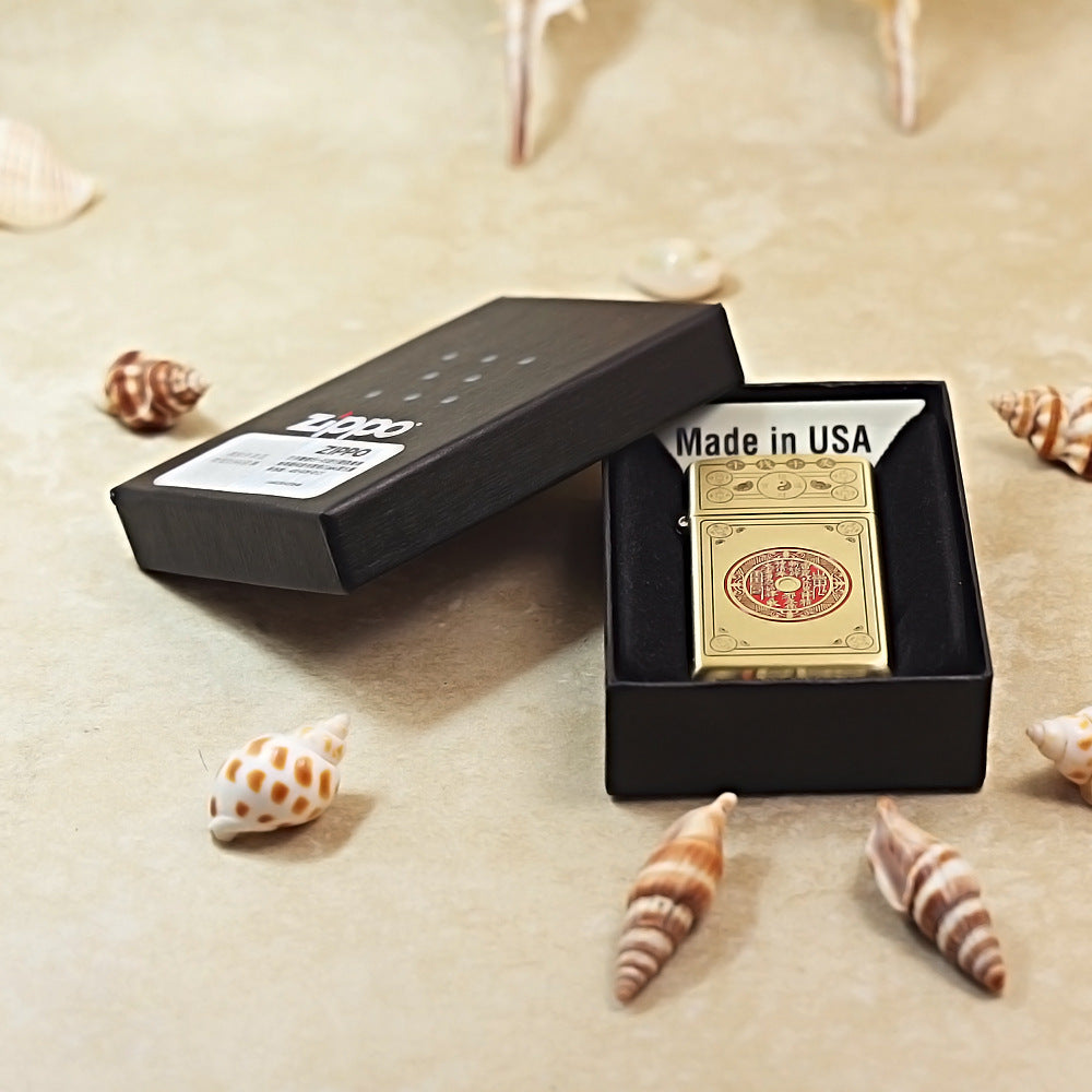 Zippo High Polish Brass Ten-Cash Talisman - CC57