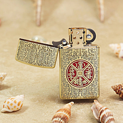 Zippo High Polish Brass Thunder Talisman - CC78