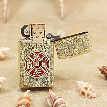 Zippo High Polish Brass Thunder Talisman - CC78
