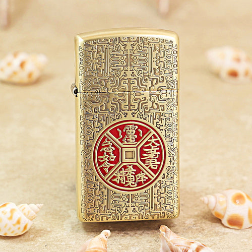 Zippo High Polish Brass Thunder Talisman - CC78