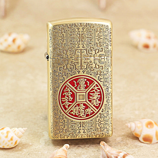 Zippo High Polish Brass Thunder Talisman - CC78