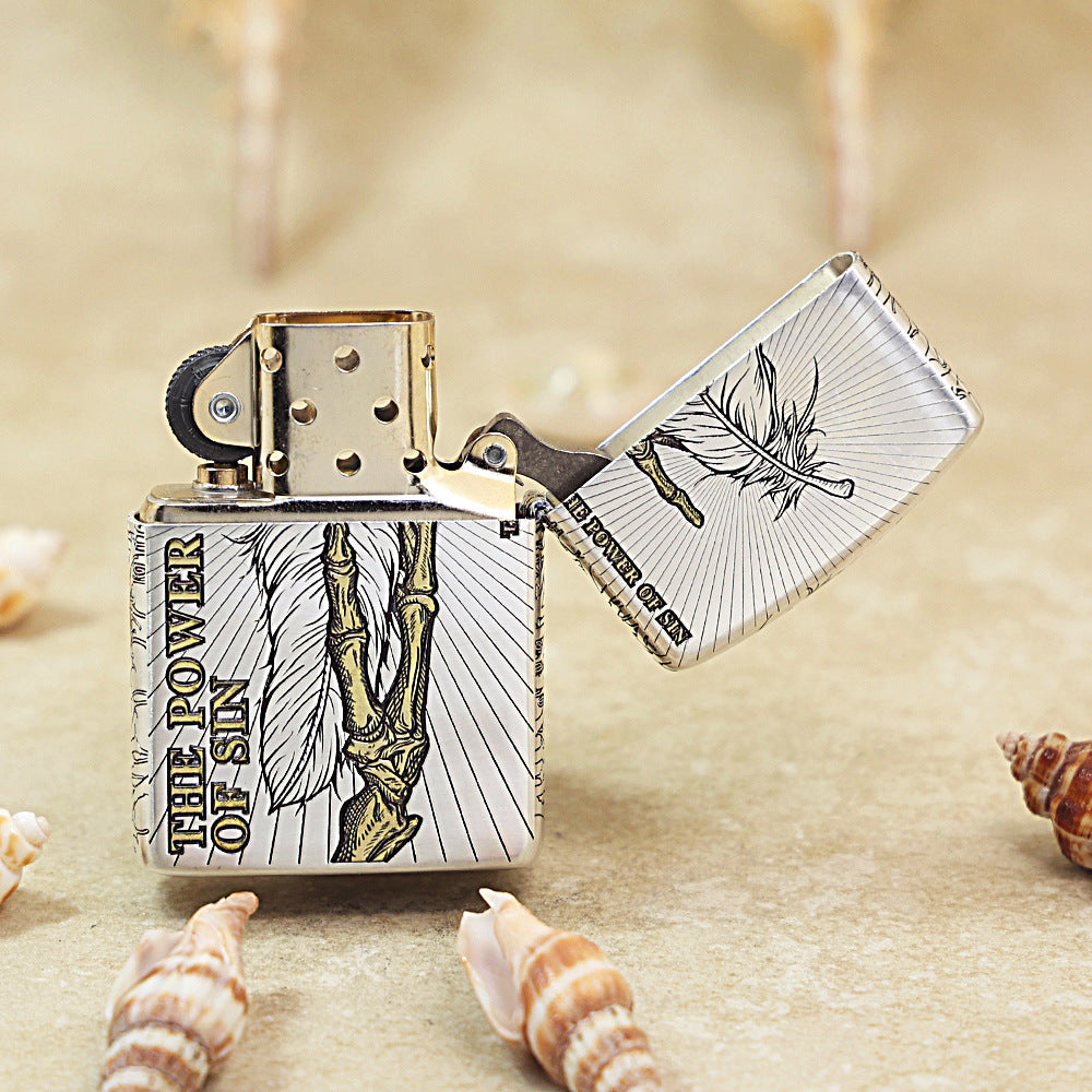 Zippo High Polish Chrome 'Angel's Temptation' - DS136