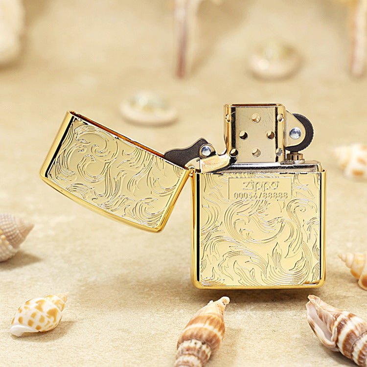 Zippo Limited Edition Gold Plate Double-Sided Arabesque - JP47