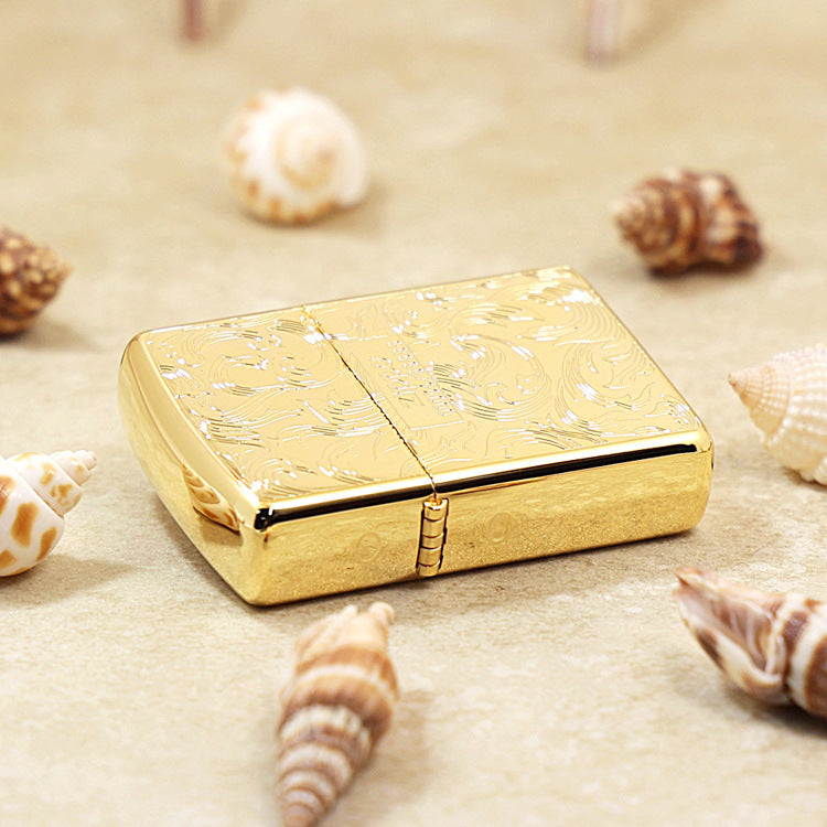 Zippo Limited Edition Gold Plate Double-Sided Arabesque - JP47
