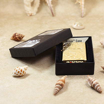 Zippo Limited Edition Gold Plate Double-Sided Arabesque - JP47