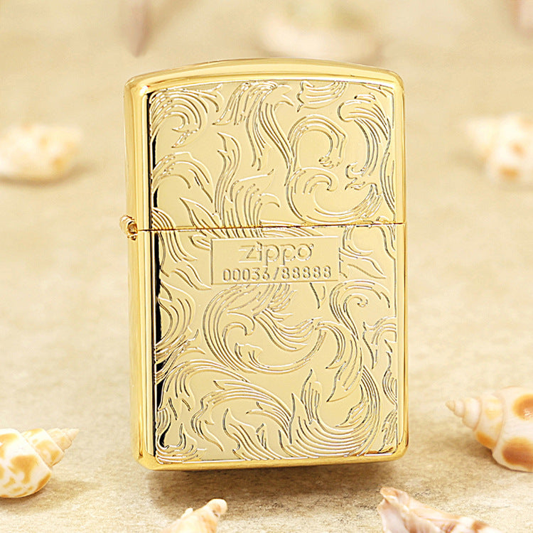 Zippo Limited Edition Gold Plate Double-Sided Arabesque - JP47