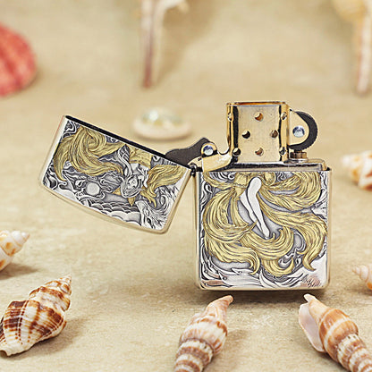 Zippo 'Nine-Tailed Fox Spirit' Deep Carve Two-Tone - DS119