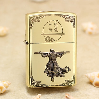Zippo Polished Brass A Life's True Love Sun Wukong Emblem - CC106