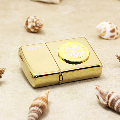 Zippo Polished Brass Tiger Emblem - DS151