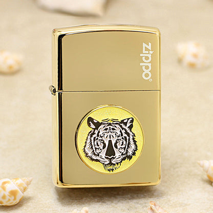 Zippo Polished Brass Tiger Emblem - DS151