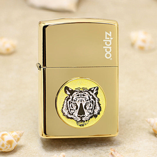 Zippo Polished Brass Tiger Emblem - DS151