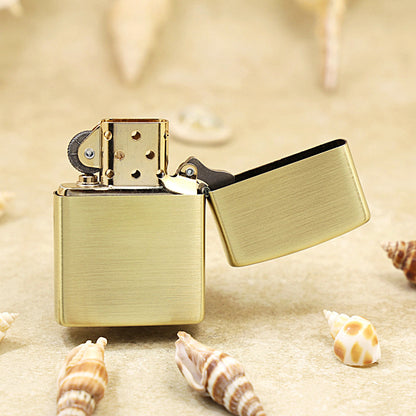 Zippo 'Rainy Windy' Gold Plate - Figure Series - JP56