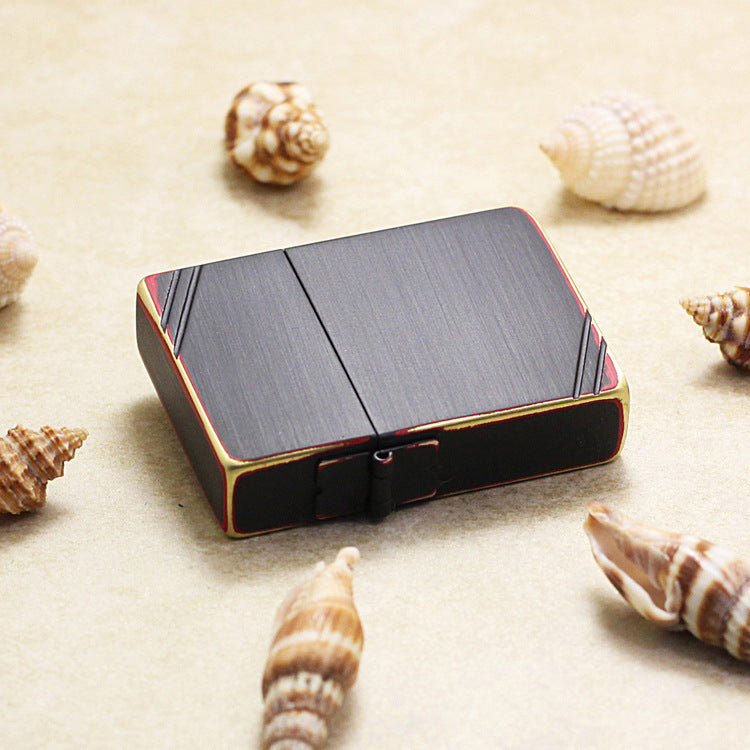 Zippo 'Red and Black' Beveled Edge Flat Top Edition 1935-DS55