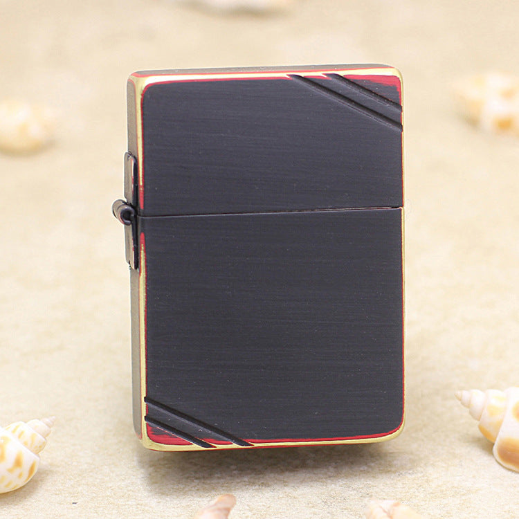 Zippo 'Red and Black' Beveled Edge Flat Top Edition 1935-DS55