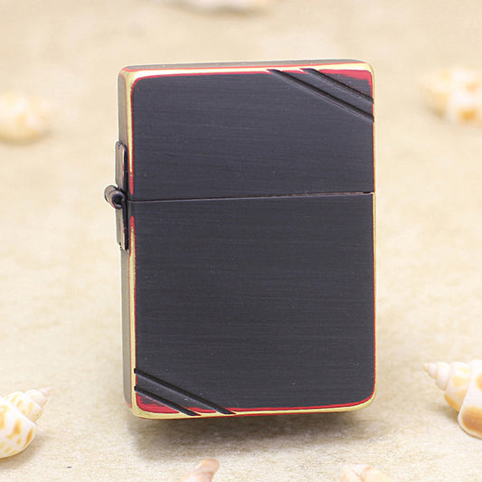 Zippo 'Red and Black' Beveled Edge Flat Top Edition 1935-DS55