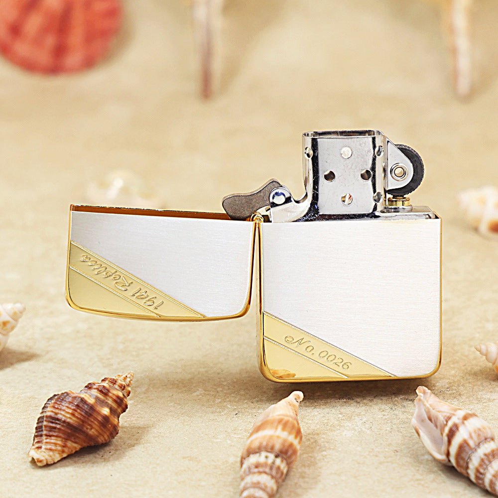Zippo Replica Gold & Silver Classic 1941-DS07