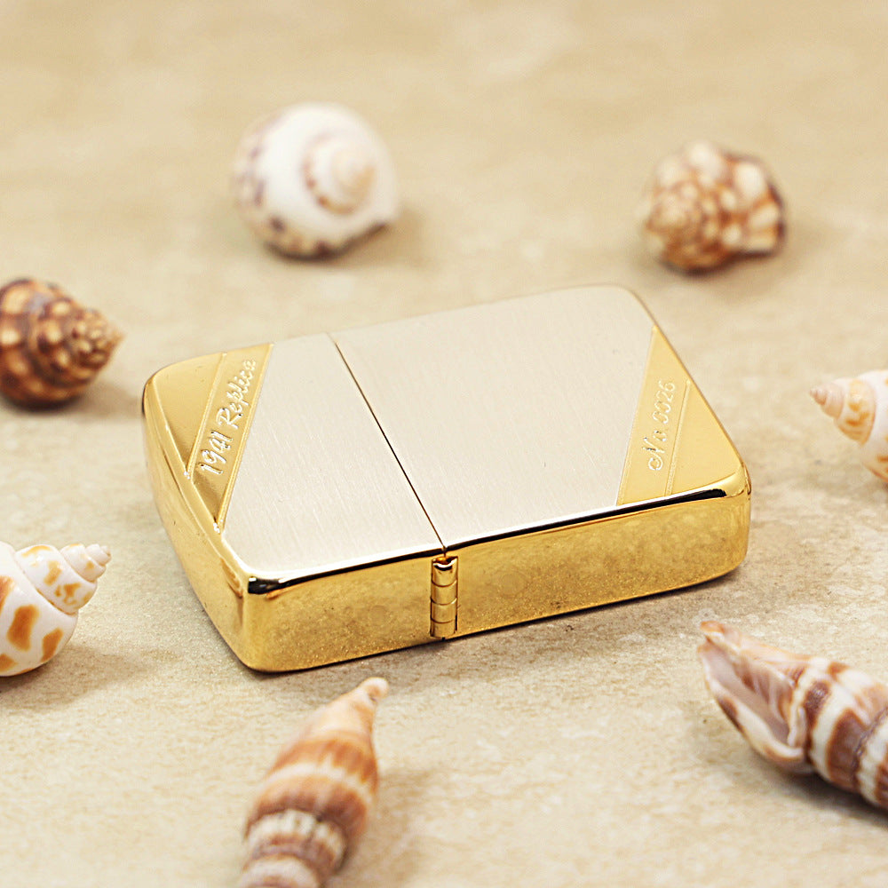 Zippo Replica Gold & Silver Classic 1941-DS07