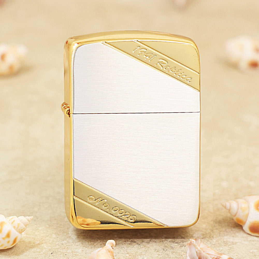 Zippo Replica Gold & Silver Classic 1941-DS07