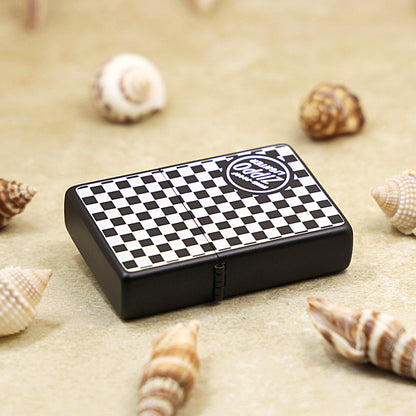 Zippo Retro Flat Top Black & White Checkerboard Edition - KR13