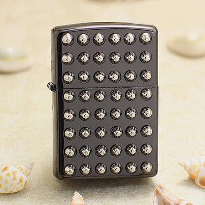 Zippo Rivet Design (Black Lacquer Finish) - JP12