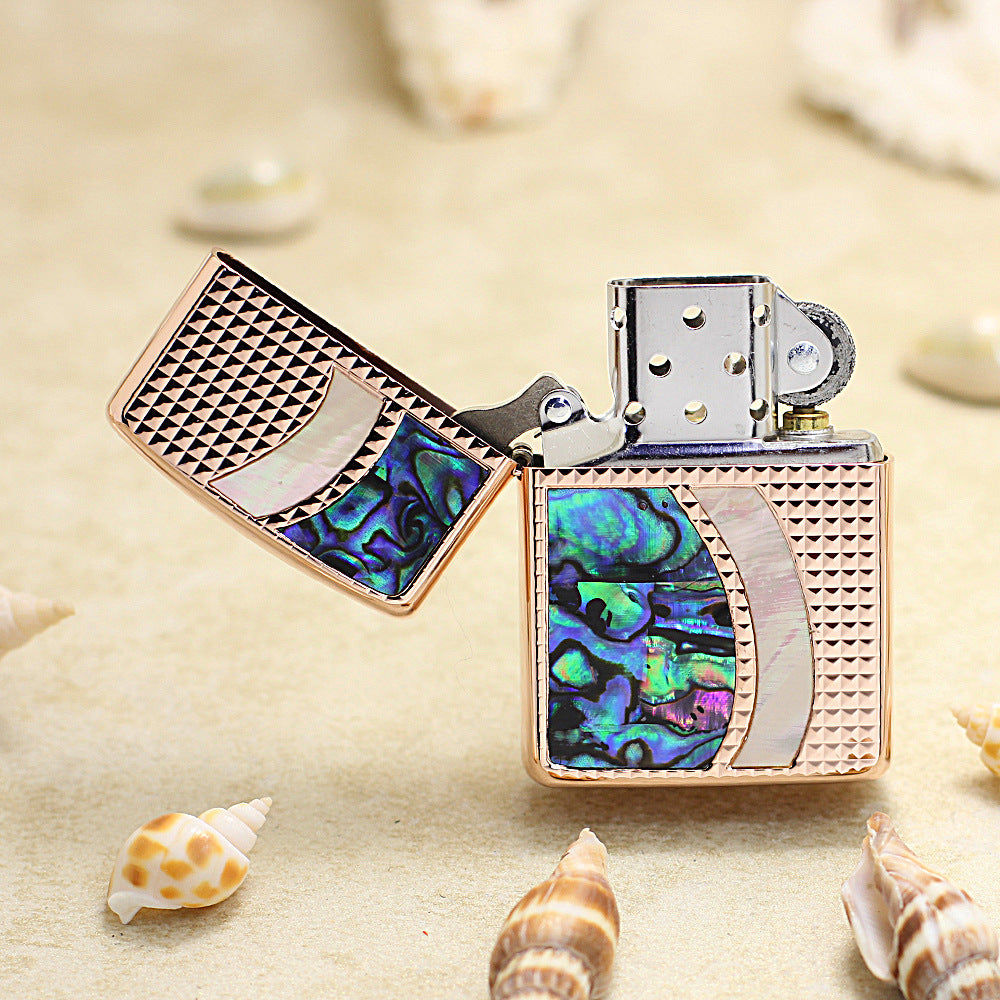 Zippo S-Curve Shell Inlay (Rose Gold) - JP22