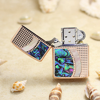 Zippo S-Curve Shell Inlay (Rose Gold) - JP22