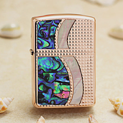 Zippo S-Curve Shell Inlay (Rose Gold) - JP22