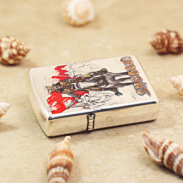 Zippo 'Shogun' Multi-Media Carving - Figure Series - DS107