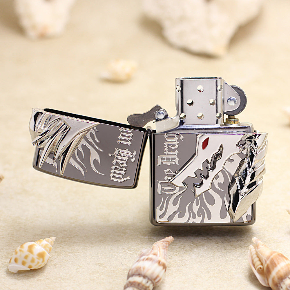 Zippo Silver Dragon Head Emblem - JP40
