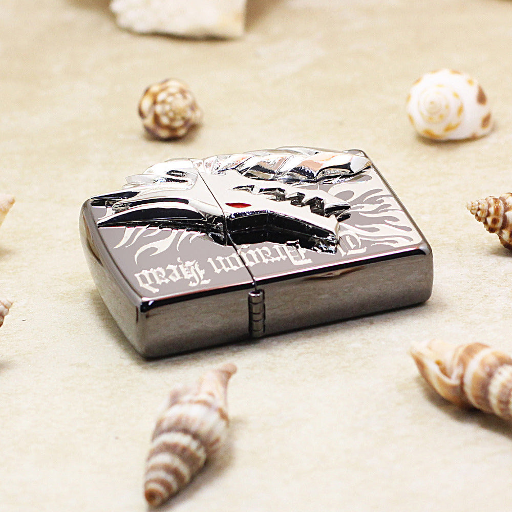 Zippo Silver Dragon Head Emblem - JP40