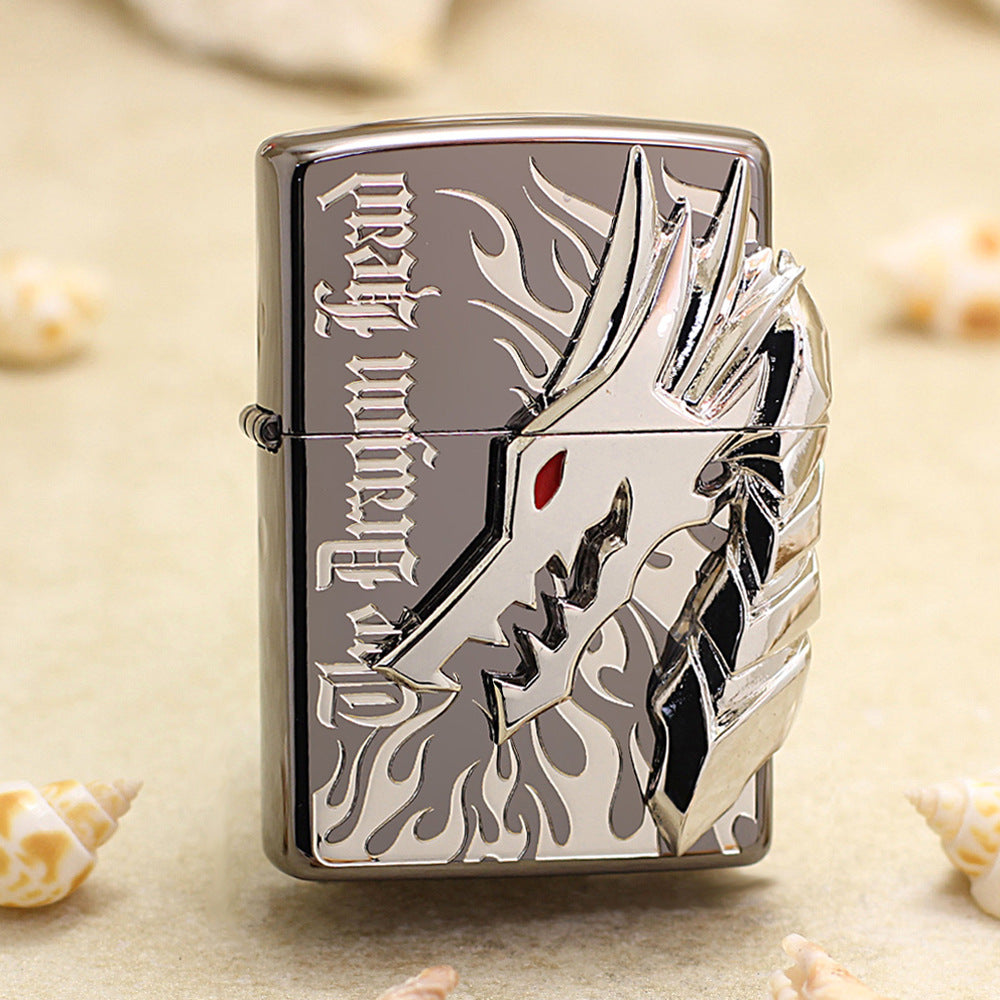 Zippo Silver Dragon Head Emblem - JP40