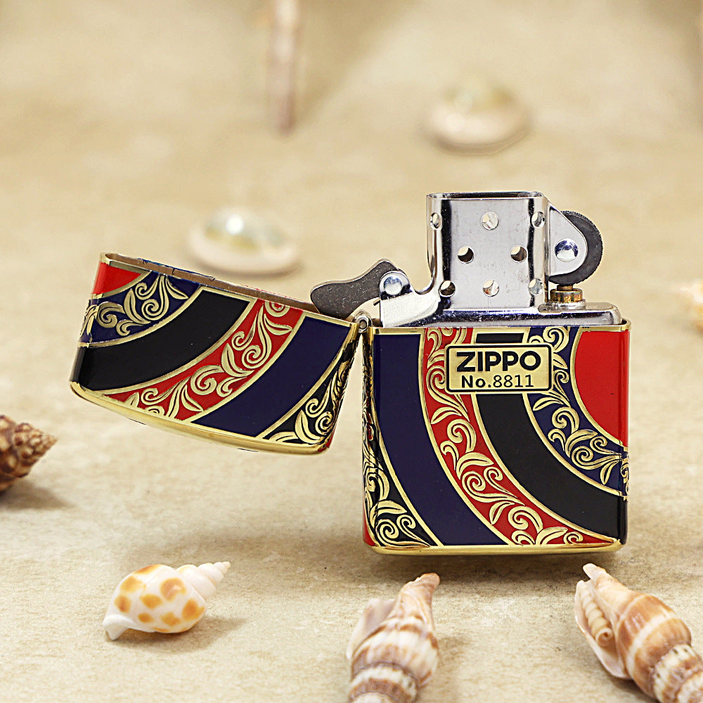 Zippo Silver Matte Color Printed Rising Sun - CS25