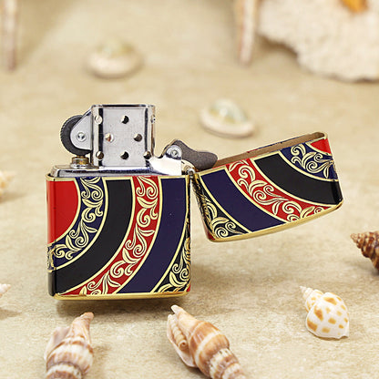 Zippo Silver Matte Color Printed Rising Sun - CS25